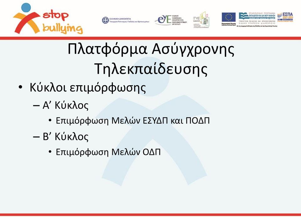 επιμόρφωσης Α Κύκλος Επιμόρφωση