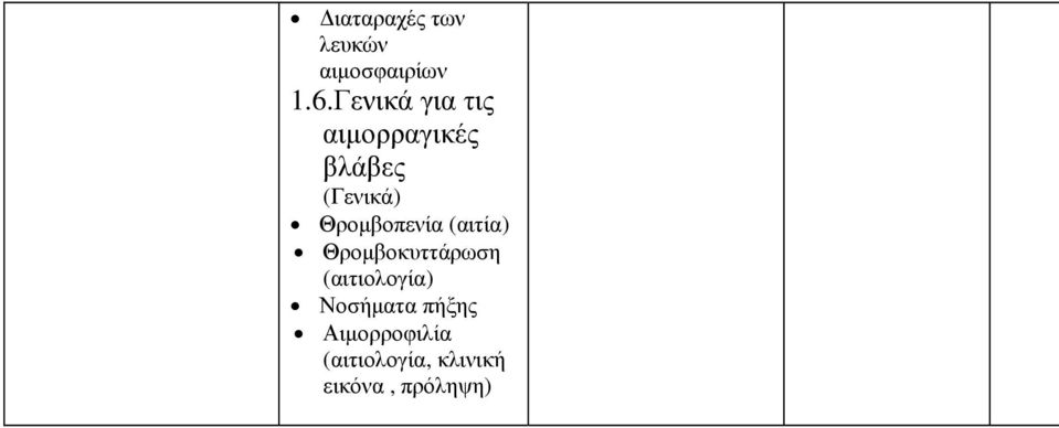 Θρομβοπενία (αιτία) Θρομβοκυττάρωση