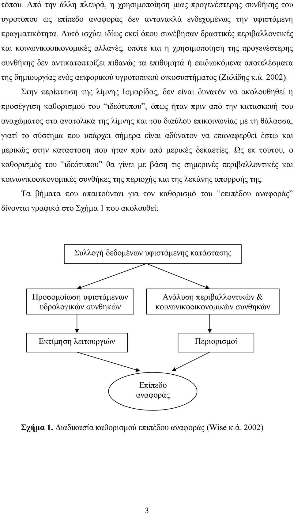 επιδιωκόμενα αποτελέσματα της δημιουργίας ενός αειφορικού υγροτοπικού οικοσυστήματος (Ζαλίδης κ.ά. 2002).