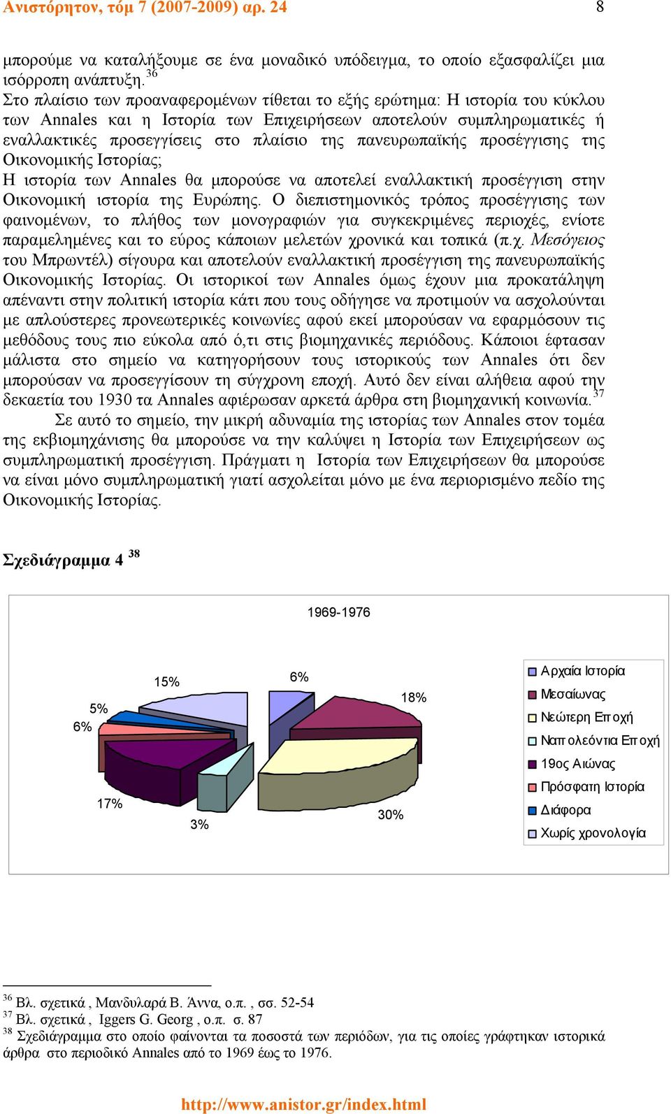πανευρωπαϊκής προσέγγισης της Οικονομικής Ιστορίας; Η ιστορία των Annales θα μπορούσε να αποτελεί εναλλακτική προσέγγιση στην Οικονομική ιστορία της Ευρώπης.