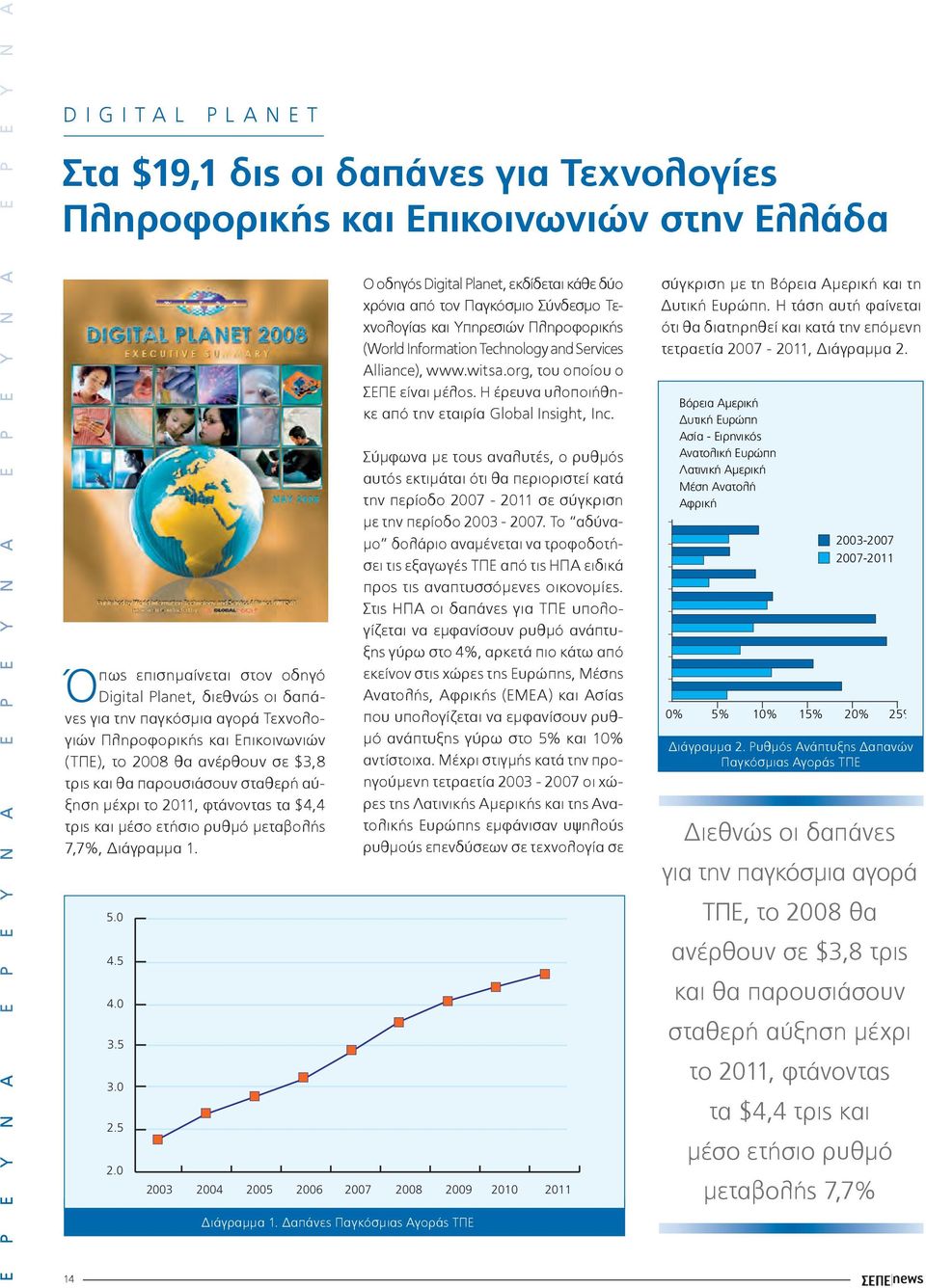 $4,4 τρις και µέσο ετήσιο ρυθµό µεταβολής 7,7%, Διάγραµµα 1. 14 5.0 4.5 4.0 3.5 3.0 2.5 2.0 Διάγραµµα 1.