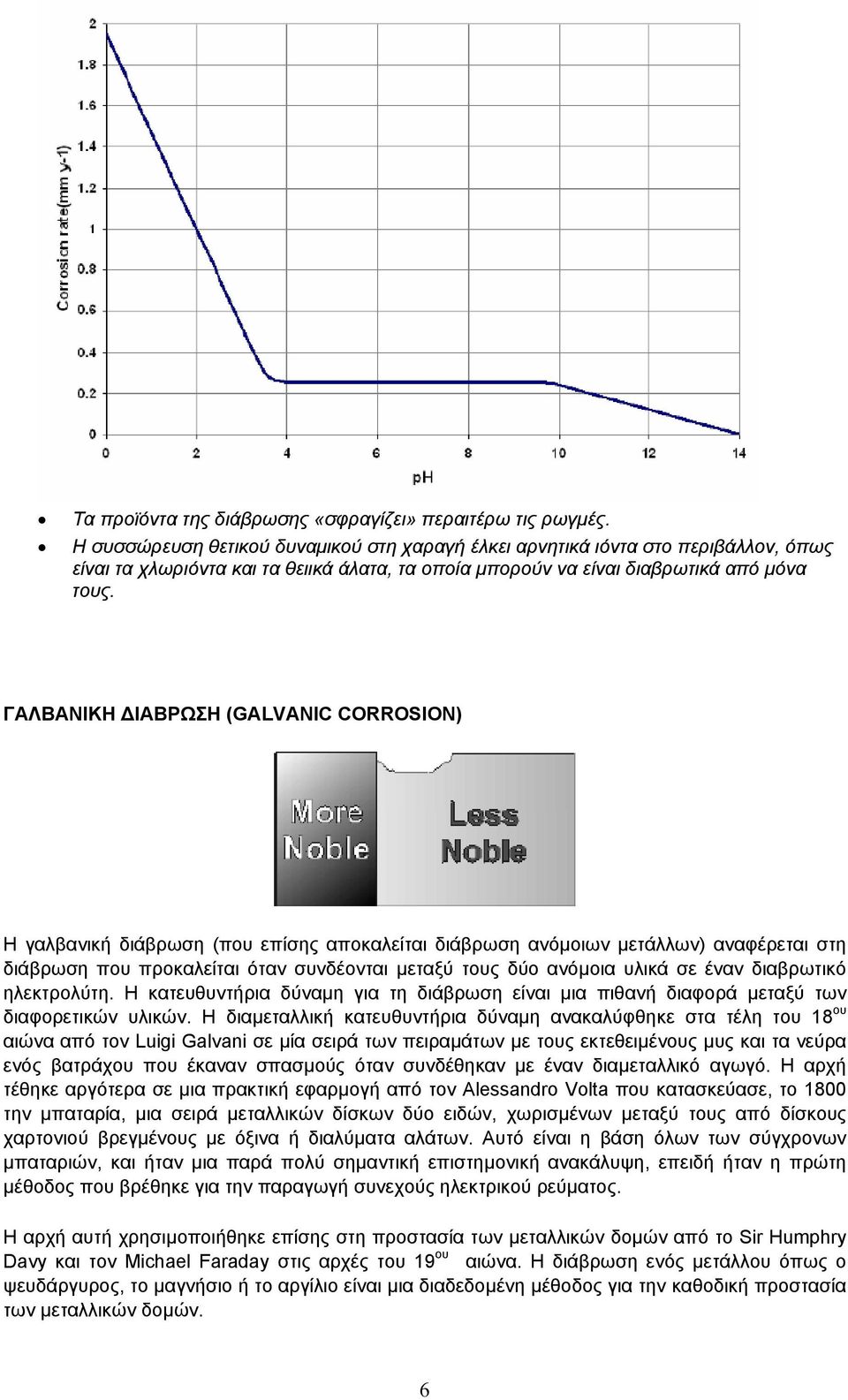 ΓΑΛΒΑΝΙΚΗ ΙΑΒΡΩΣΗ (GALVANIC CORROSION) Η γαλβανική διάβρωση (που επίσης αποκαλείται διάβρωση ανόµοιων µετάλλων) αναφέρεται στη διάβρωση που προκαλείται όταν συνδέονται µεταξύ τους δύο ανόµοια υλικά