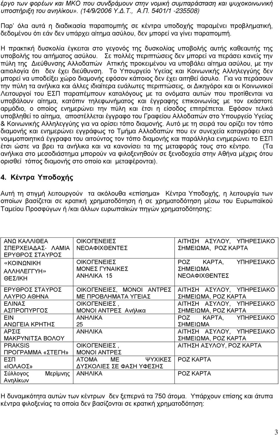 Η πρακτική δυσκολία έγκειται στο γεγονός της δυσκολίας υποβολής αυτής καθεαυτής της υποβολής του αιτήματος ασύλου.