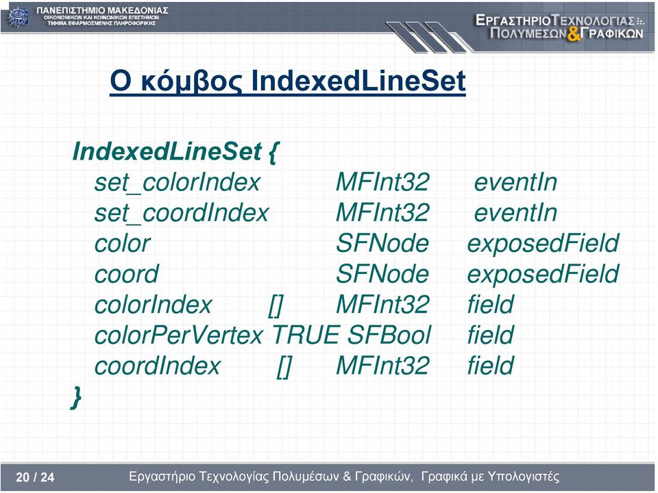 exposedfield coord SFNode exposedfield colorindex [] MFInt32