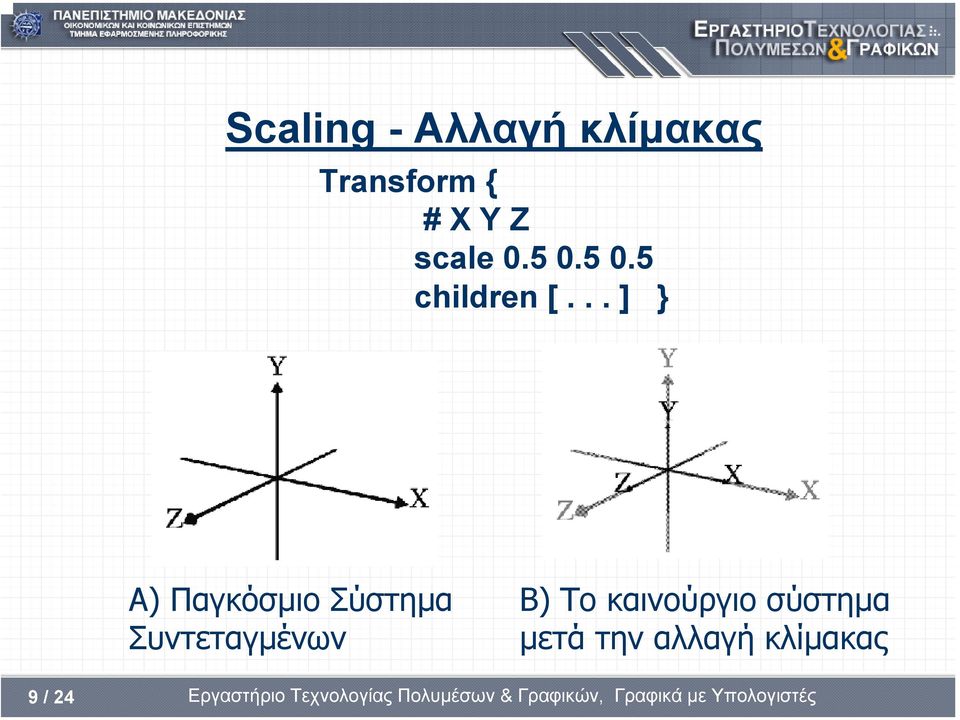 .. ] } Α) Παγκόσµιο Σύστηµα Συντεταγµένων