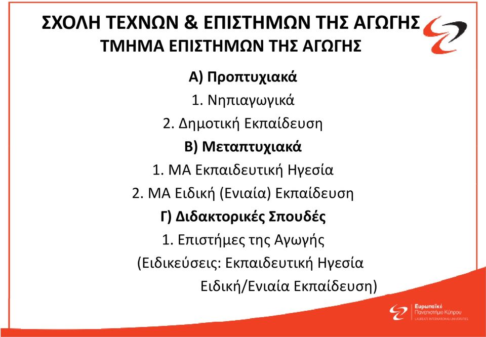 ΜΑ Εκπαιδευτική Ηγεσία 2.