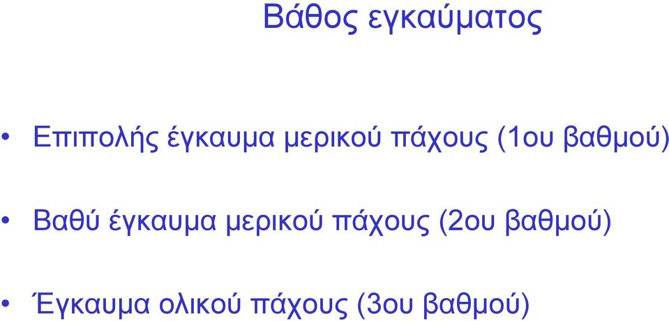 έγκαυμα μερικού πάχους (2ου