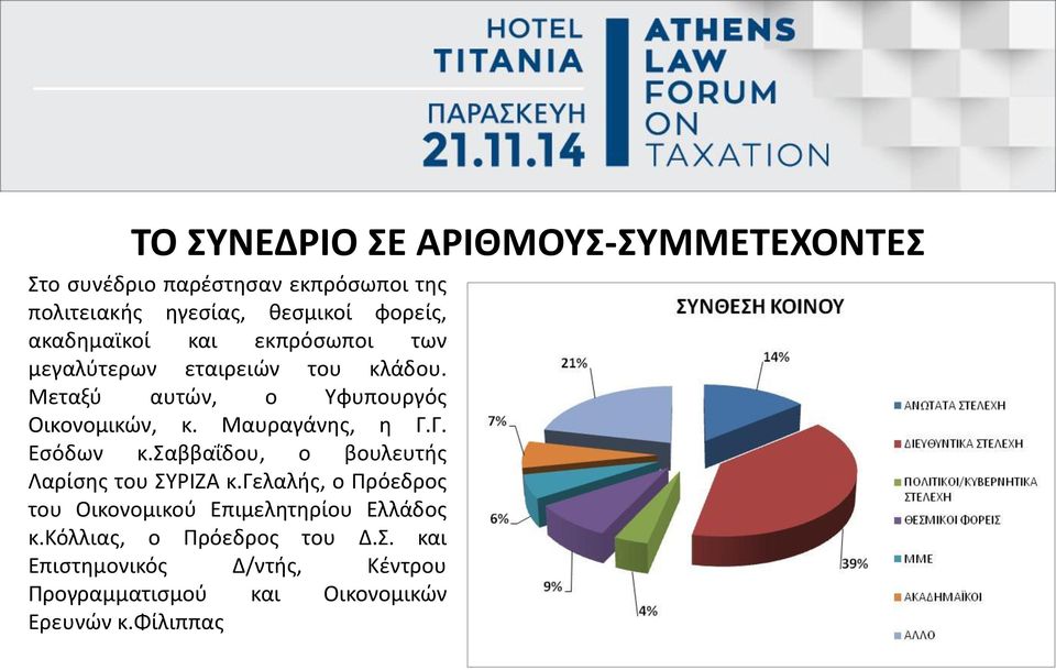 Μαυραγάνης, η Γ.Γ. Εσόδων κ.σαββαΐδου, ο βουλευτής Λαρίσης του ΣΥΡΙΖΑ κ.