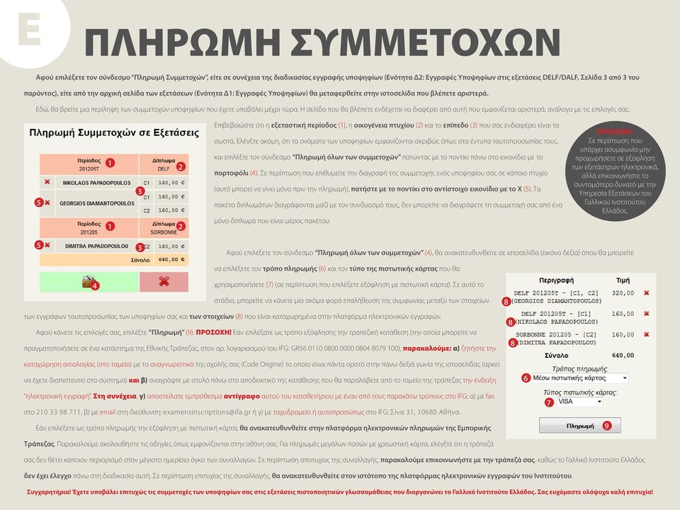 Εδώ, θα βρείτε μια περίληψη των συμμετοχών υποψηφίων που έχετε υποβάλει μέχρι τώρα. Η σελίδα που θα βλέπετε ενδέχεται να διαφέρει από αυτή που εμφανίζεται αριστερά, ανάλογα με τις επιλογές σας.