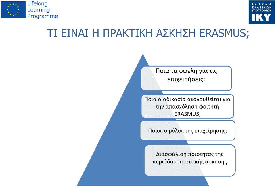 απασχόληση φοιτητή ERASMUS; Ποιος ο ρόλος της