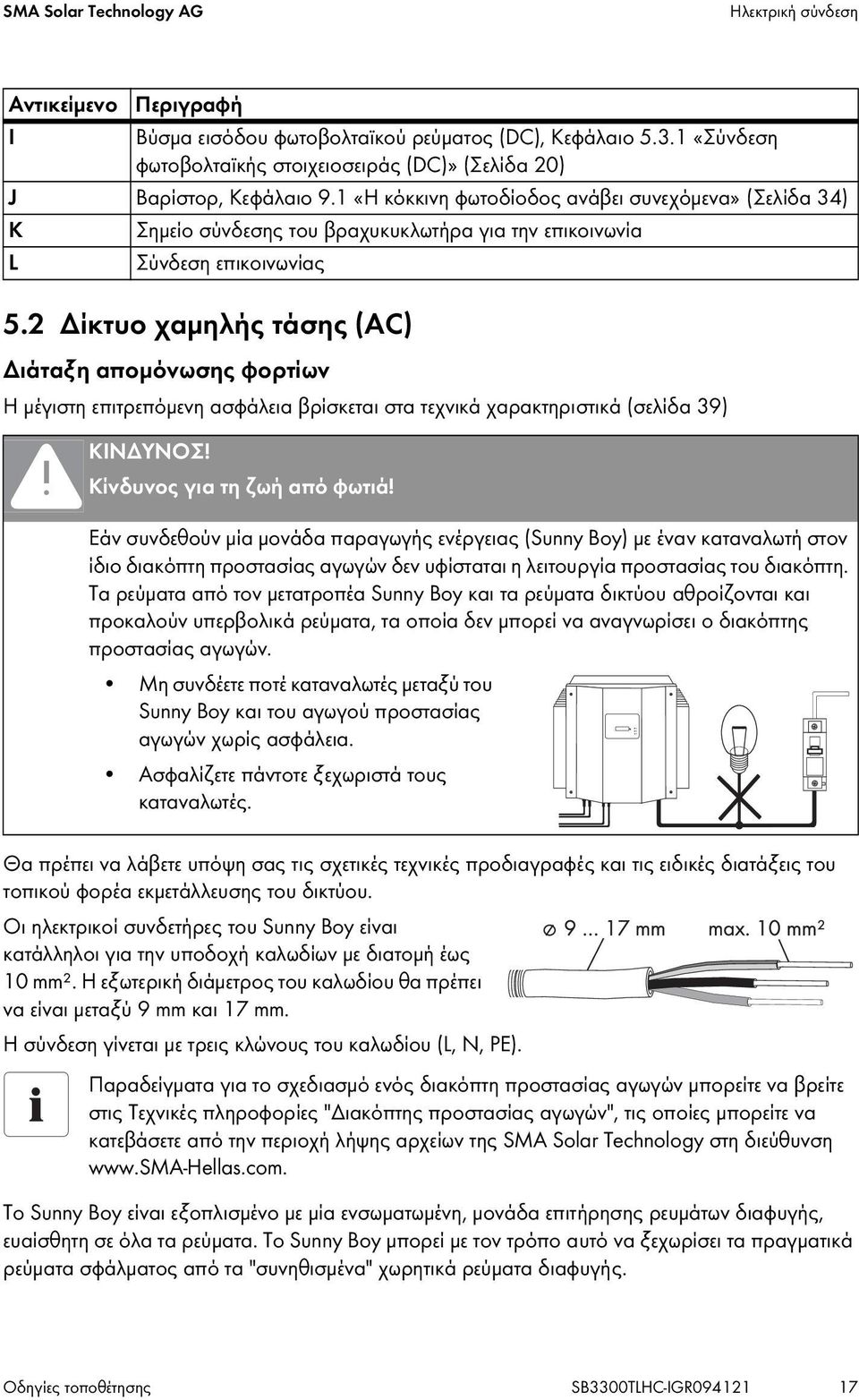 1 «Η κόκκινη φωτοδίοδος ανάβει συνεχόμενα» (Σελίδα 34) K Σημείο σύνδεσης του βραχυκυκλωτήρα για την επικοινωνία L Σύνδεση επικοινωνίας 5.