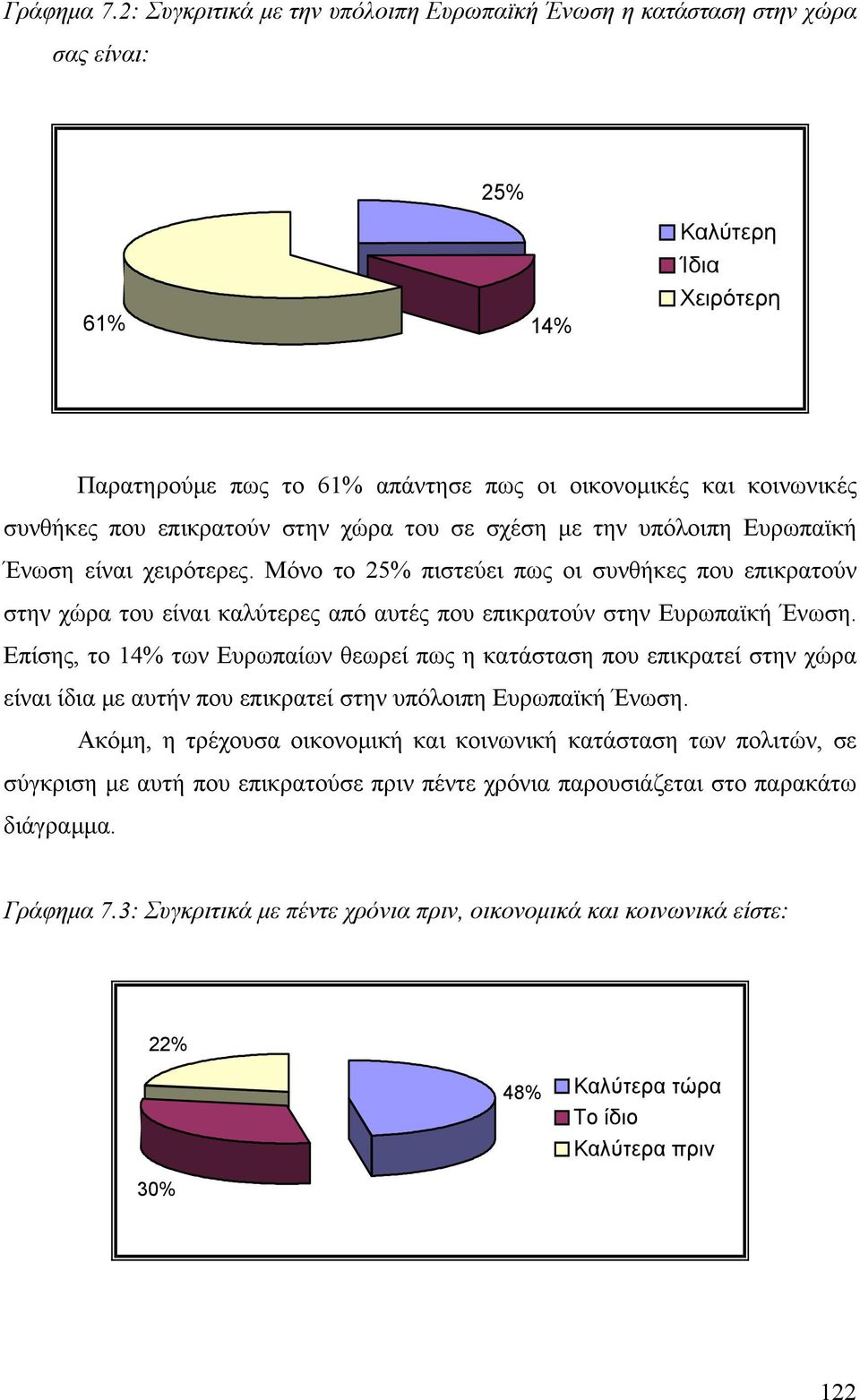 επικρατούν στην χώρα του σε σχέση µε την υπόλοιπη Ευρωπαϊκή Ένωση είναι χειρότερες.