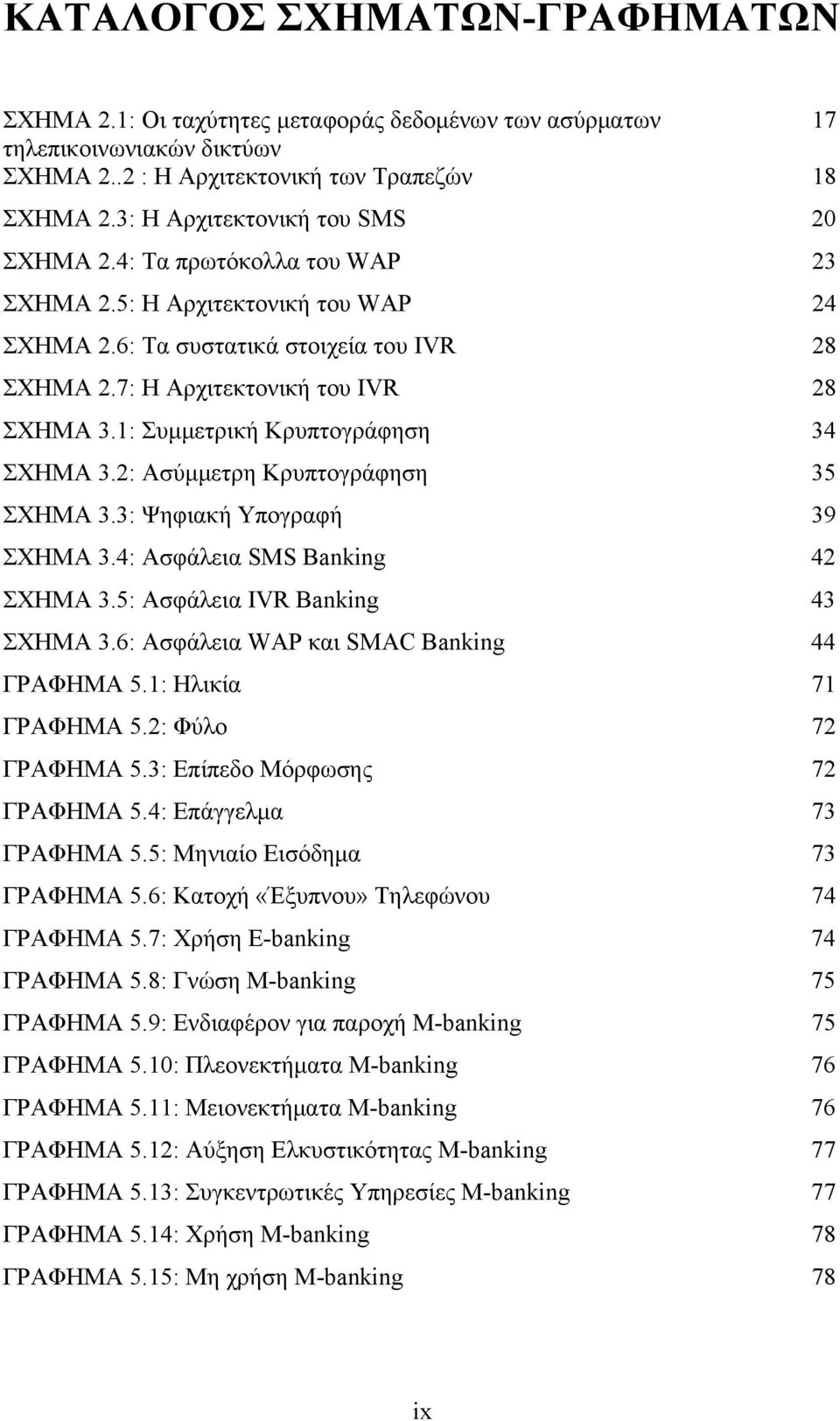 1: Συμμετρική Κρυπτογράφηση 34 ΣΧΗΜΑ 3.2: Ασύμμετρη Κρυπτογράφηση 35 ΣΧΗΜΑ 3.3: Ψηφιακή Υπογραφή 39 ΣΧΗΜΑ 3.4: Ασφάλεια SMS Banking 42 ΣΧΗΜΑ 3.5: Ασφάλεια IVR Banking 43 ΣΧΗΜΑ 3.