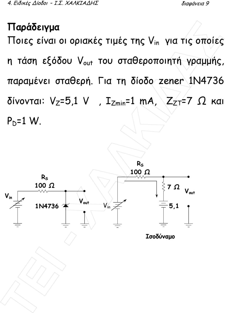 οποίες η τάση εξόδου V out του σταθεροποιητή γραµµής, παραµένει σταθερή.