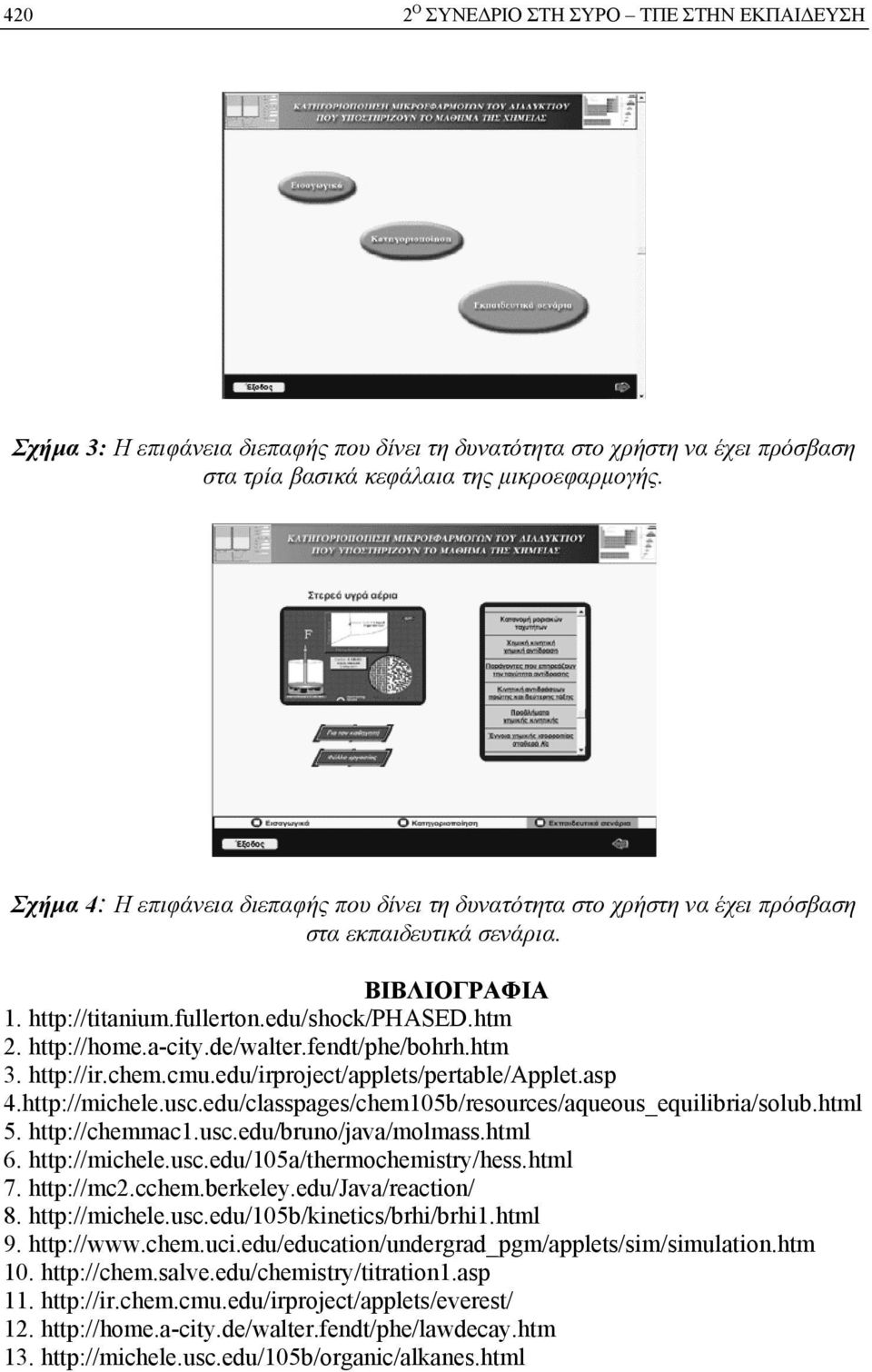 de/walter.fendt/phe/bohrh.htm 3. http://ir.chem.cmu.edu/irproject/applets/pertable/applet.asp 4.http://michele.usc.edu/classpages/chem105b/resources/aqueous_equilibria/solub.html 5. http://chemmac1.