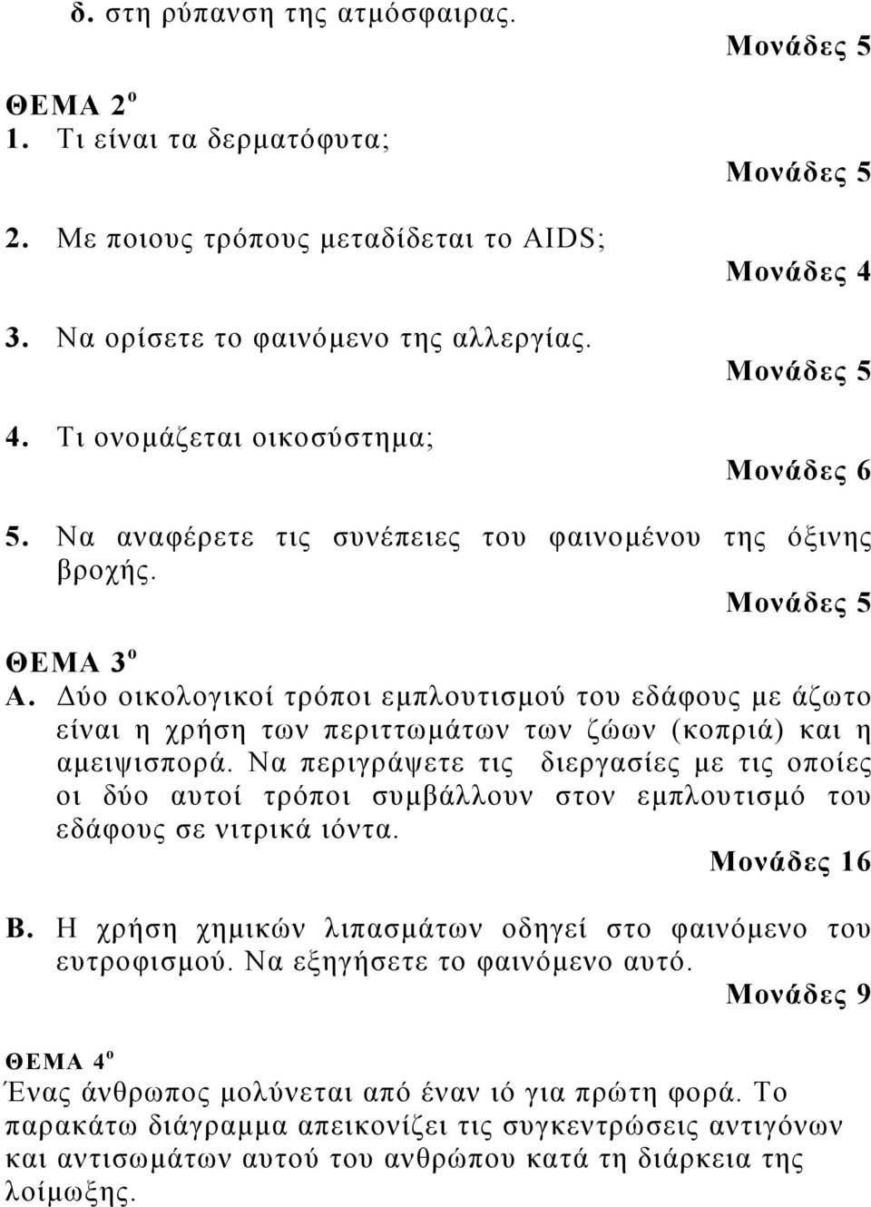 Δύο οικολογικοί τρόποι εμπλουτισμού του εδάφους με άζωτο είναι η χρήση των περιττωμάτων των ζώων (κοπριά) και η αμειψισπορά.