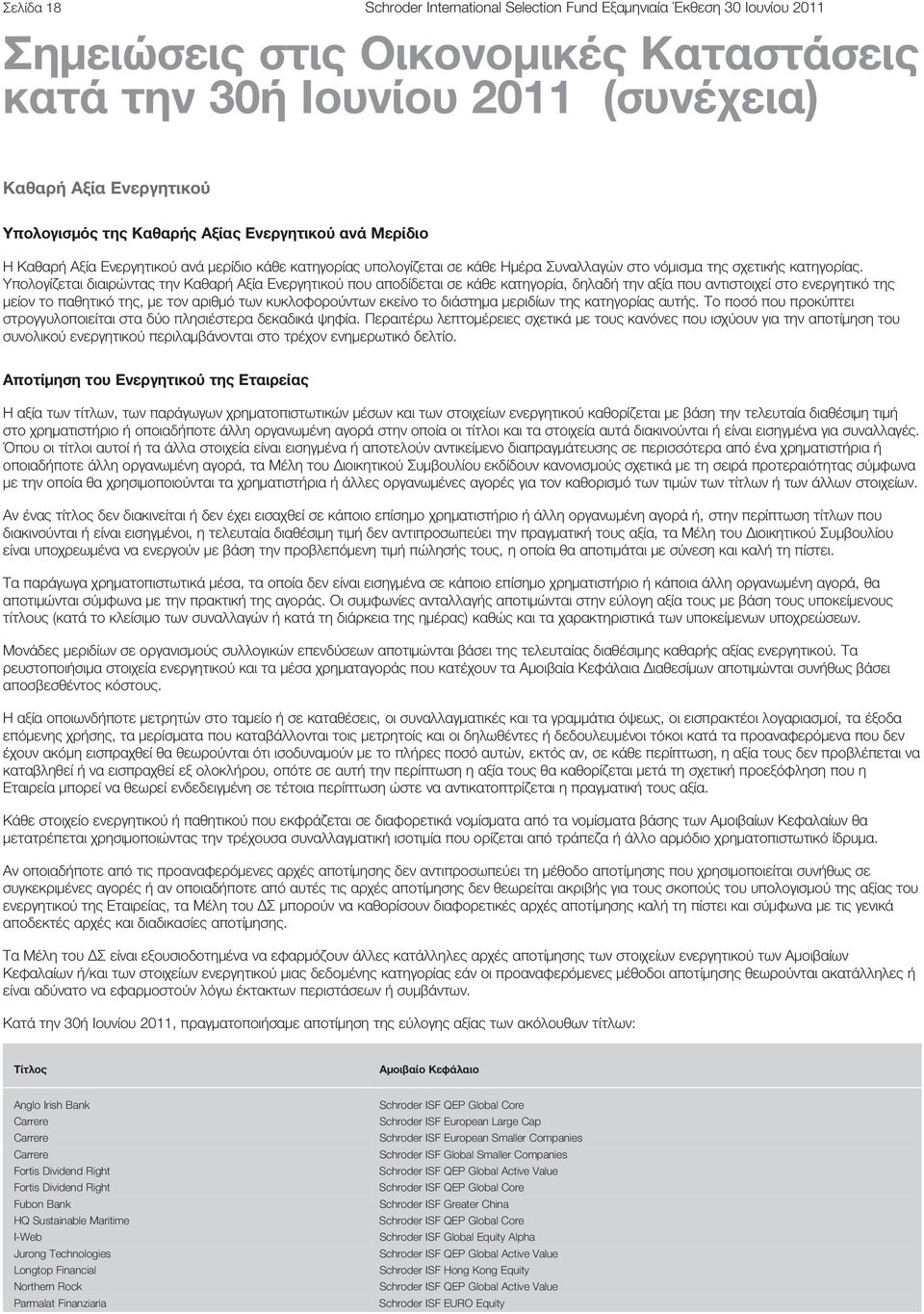 Υπολογίζεται διαιρώντας την Καθαρή που αποδίδεται σε κάθε κατηγορία, δηλαδή την αξία που αντιστοιχεί στο ενεργητικό της μείον το παθητικό της, με τον αριθμό των κυκλοφορούντων εκείνο το διάστημα