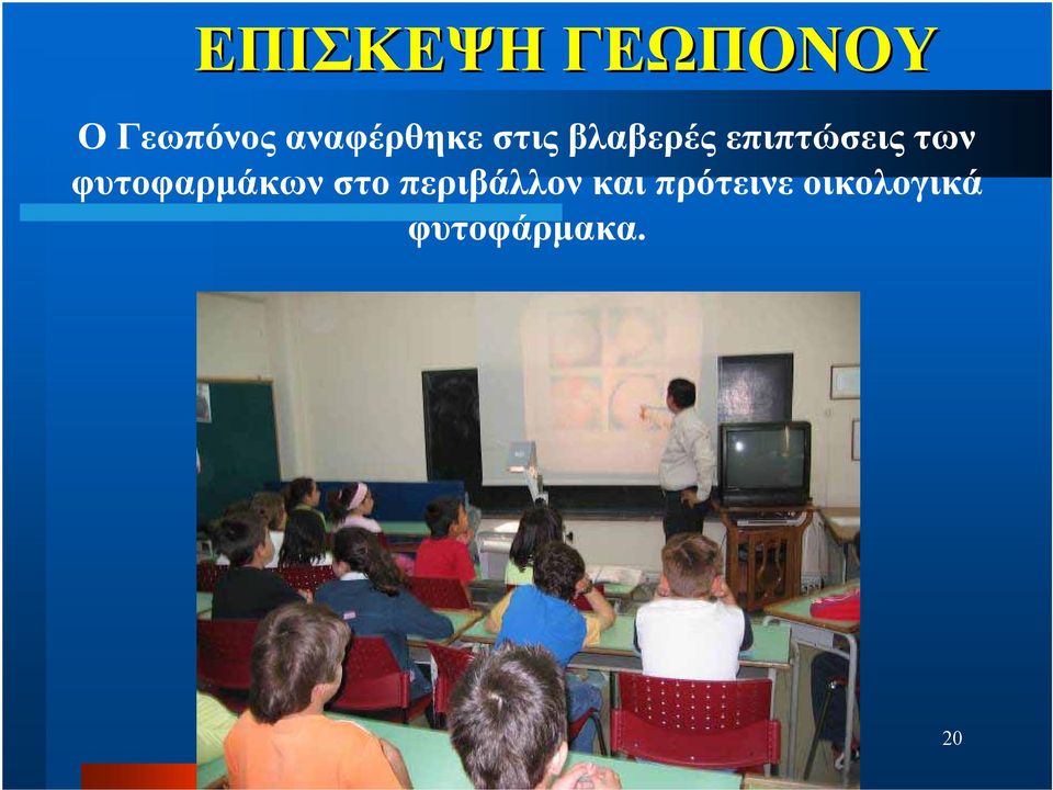 επιπτώσεις των φυτοφαρμάκων στο