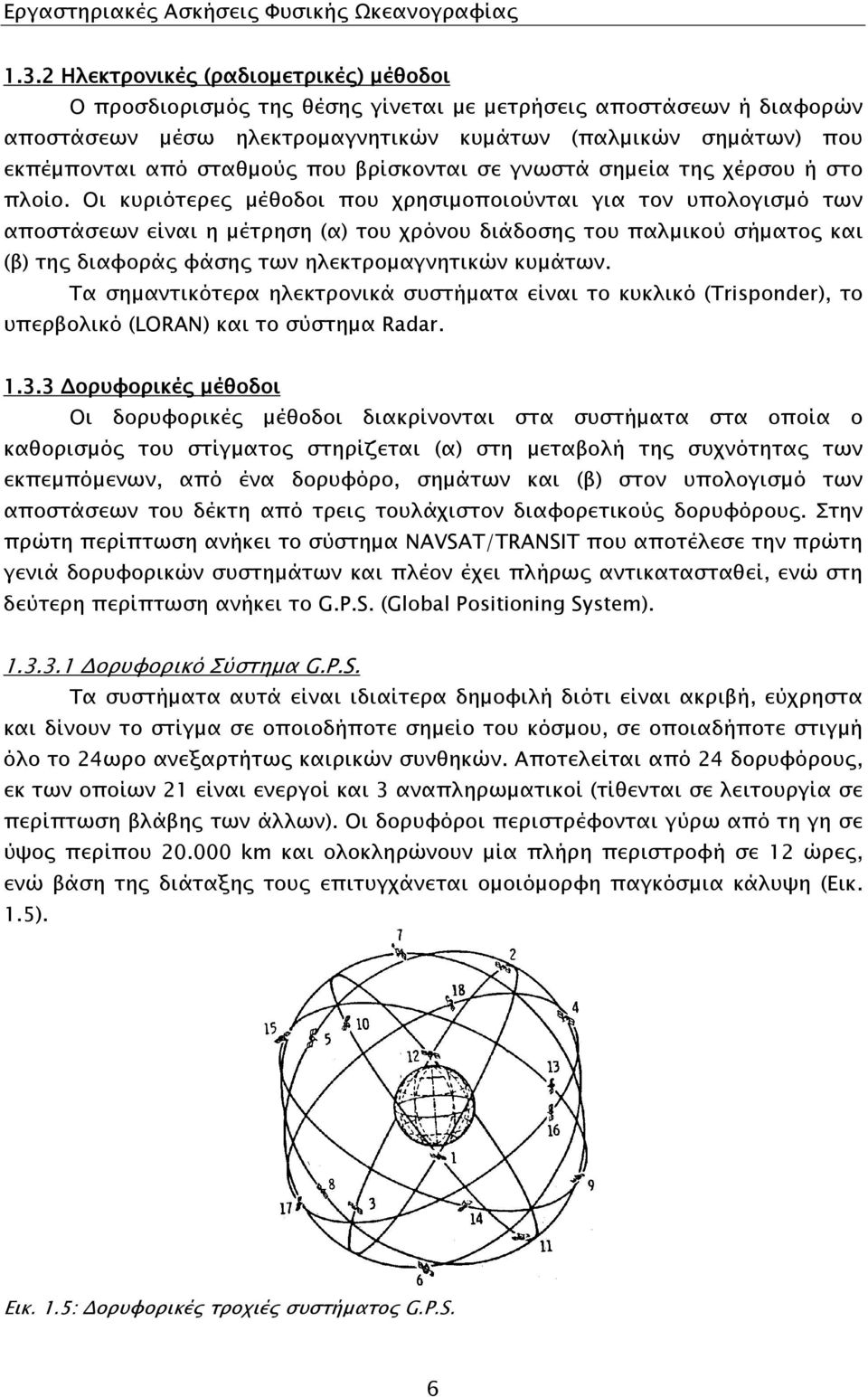 που βρίσκονται σε γνωστά σημεία της χέρσου ή στο πλοίο.