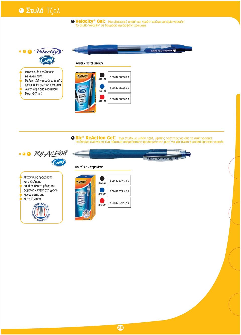 660066 6 3 08612 660067 3 Bic ReAction Gel: Ένα στυλό με μελάνι τζελ, υψηλής ποιότητας για όλα τα στυλ γραφής!