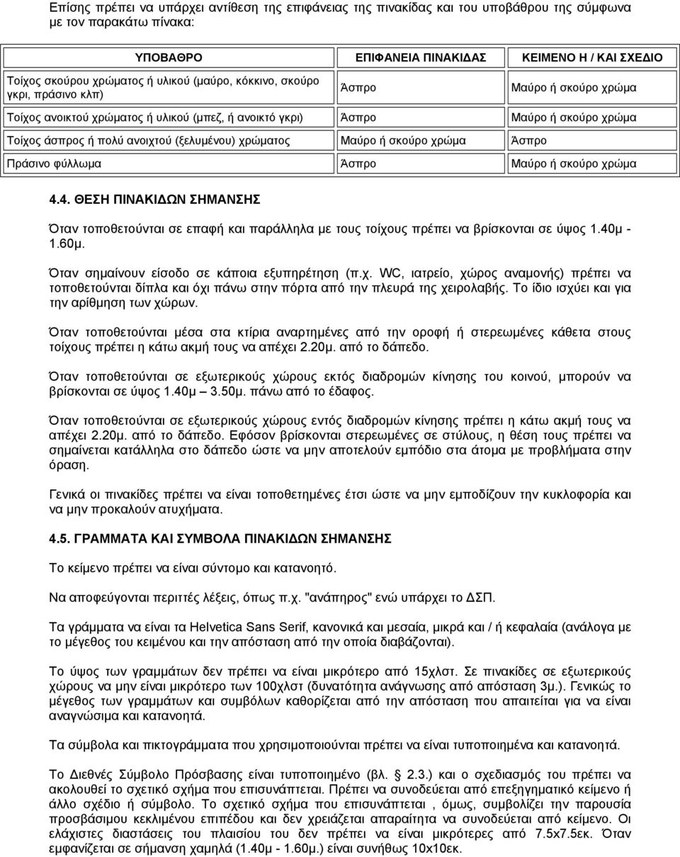 (ξελυµένου) χρώµατος Μαύρο ή σκούρο χρώµα Άσπρο Πράσινο φύλλωµα Άσπρο Μαύρο ή σκούρο χρώµα 4.
