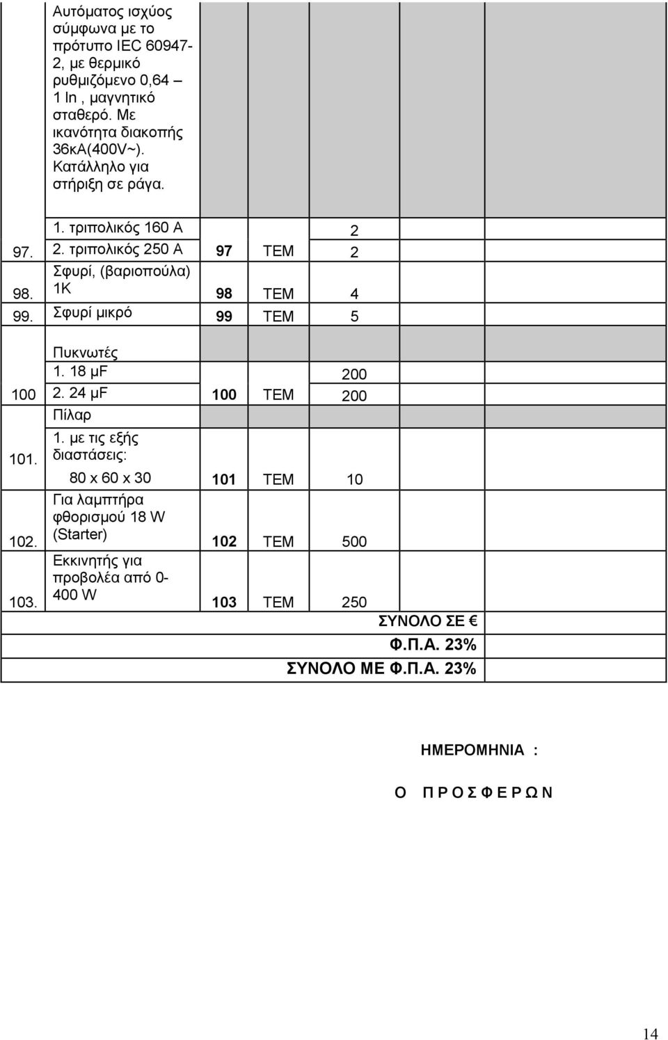 Σφυρί μικρό 99 ΤΕΜ 5 Πυκνωτές 1.