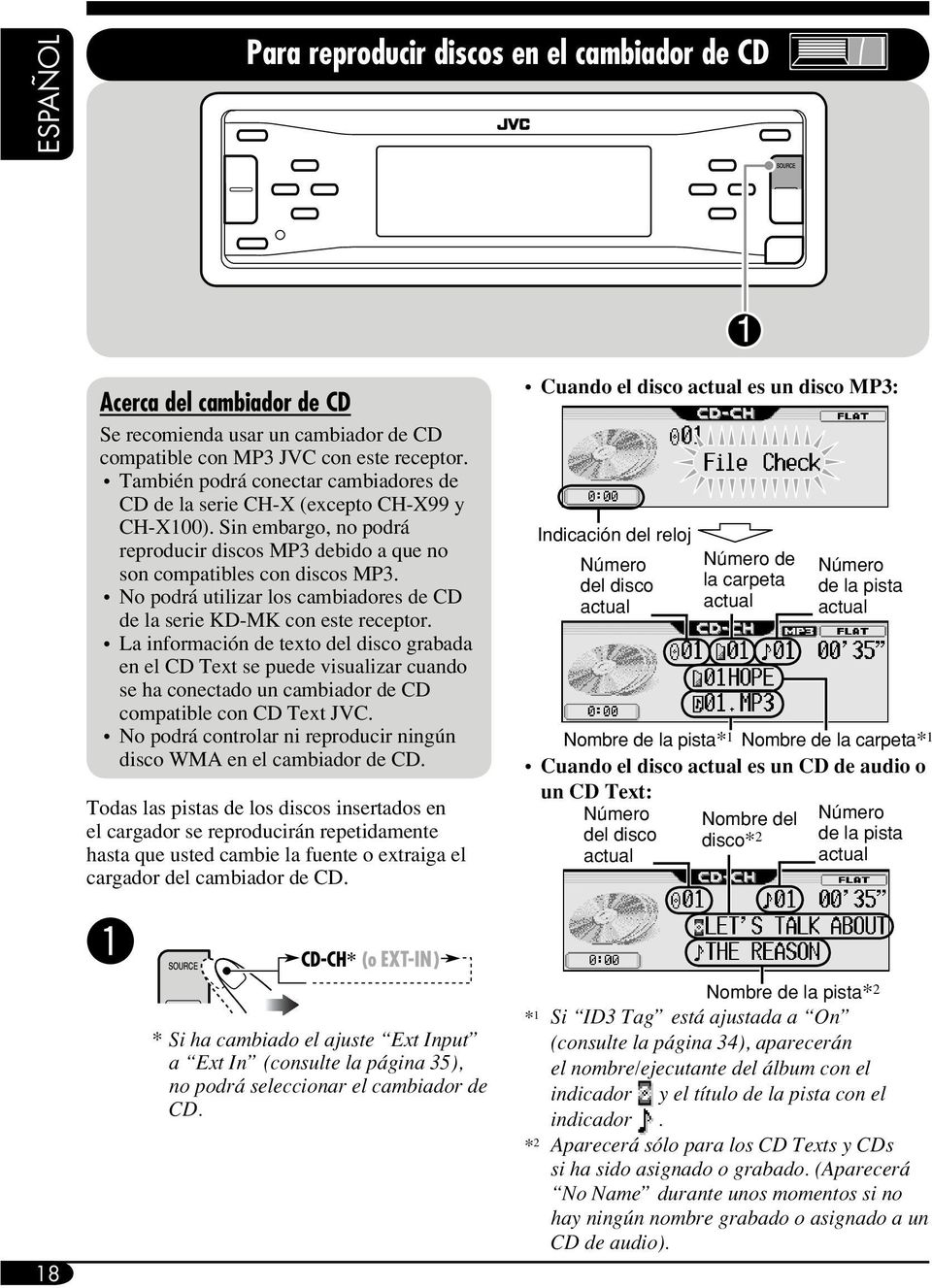 No podrá utilizar los cambiadores de CD de la serie KD-MK con este receptor.