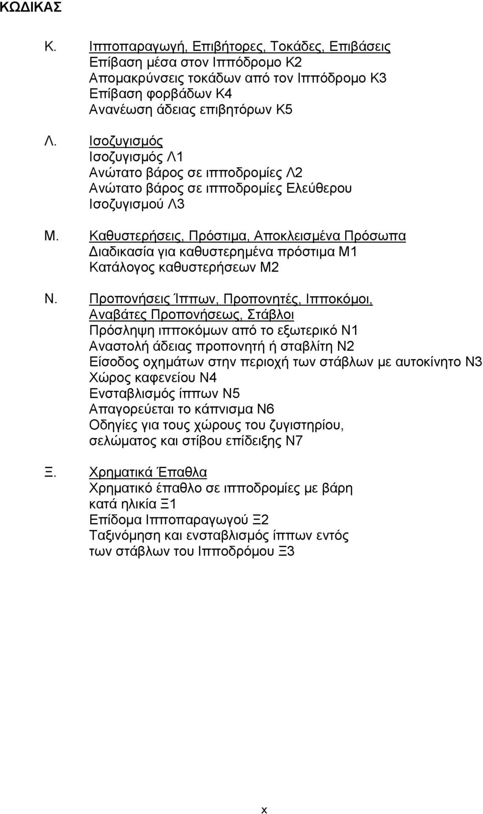 Καθυστερήσεις, Πρόστιμα, Αποκλεισμένα Πρόσωπα Διαδικασία για καθυστερημένα πρόστιμα Μ1 Κατάλογος καθυστερήσεων Μ2 Ν.