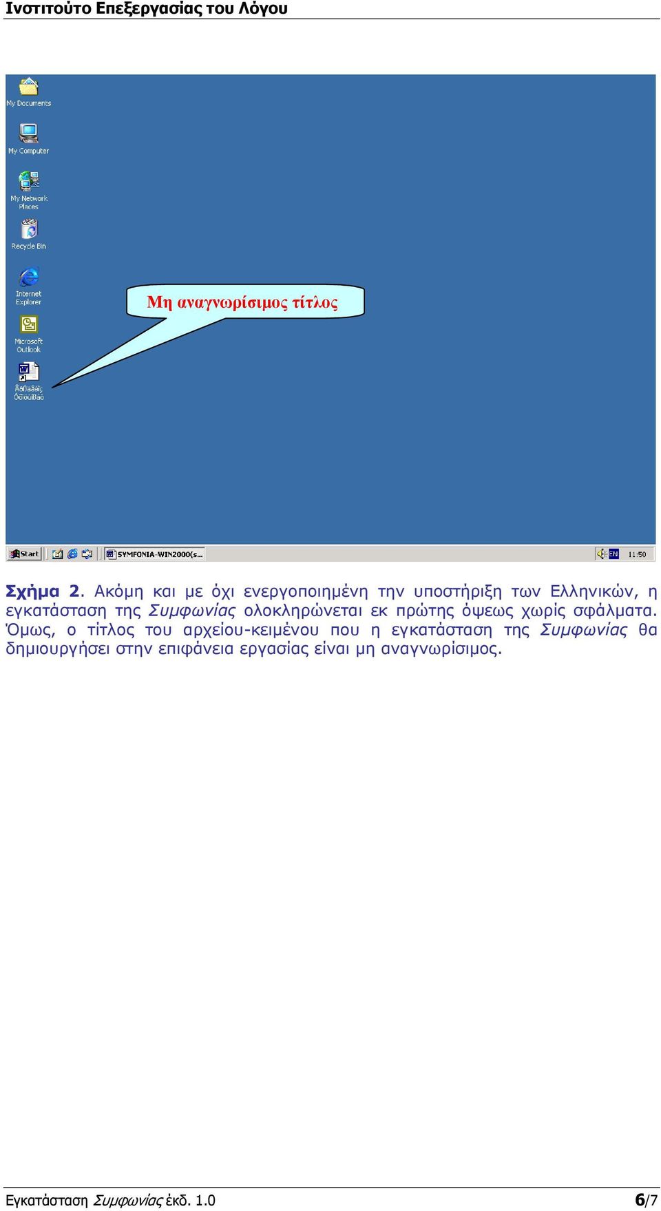 Συµφωνίας ολοκληρώνεται εκ πρώτης όψεως χωρίς σφάλµατα.