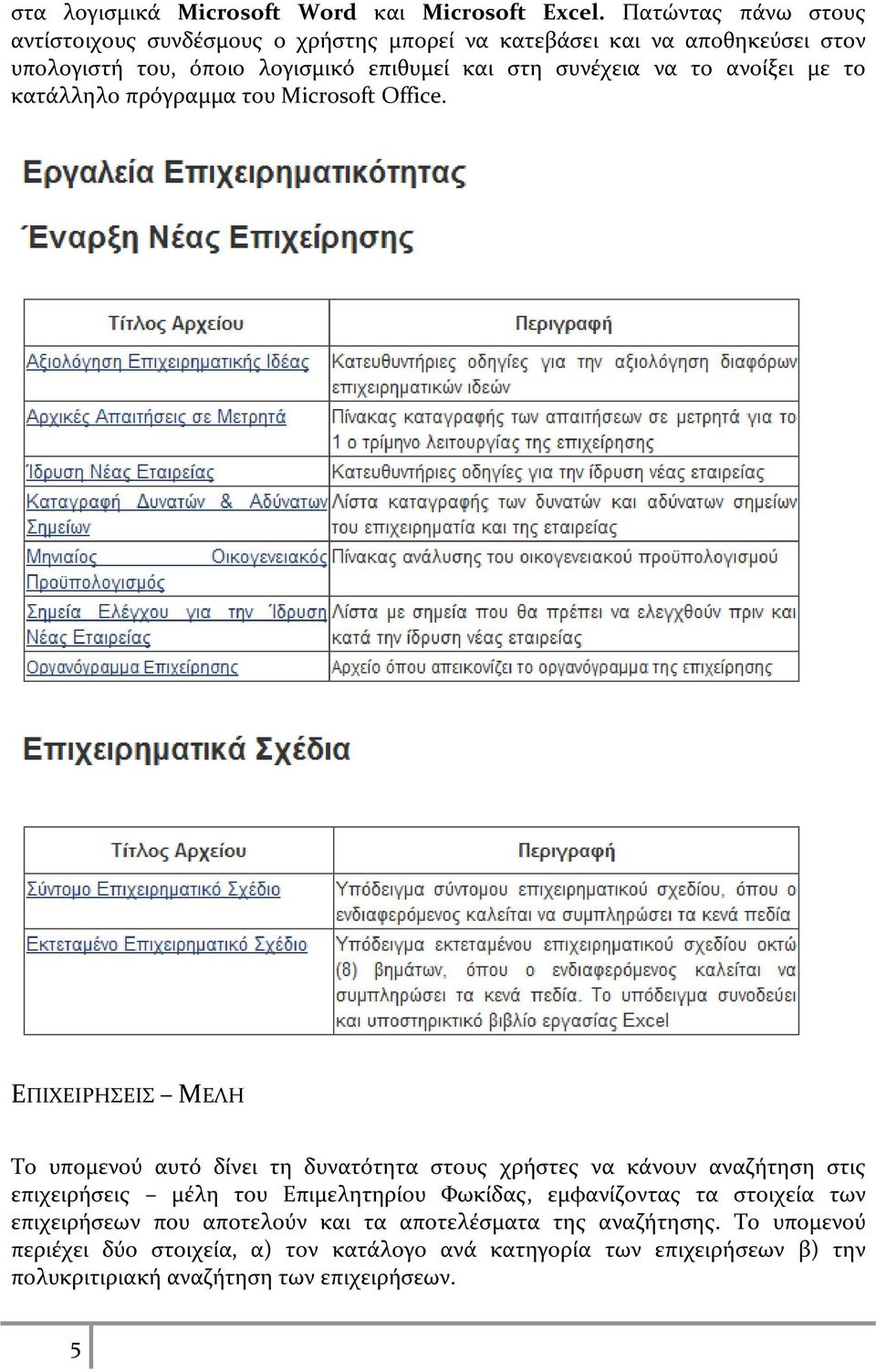 να το ανοίξει με το κατάλληλο πρόγραμμα του Microsoft Office.