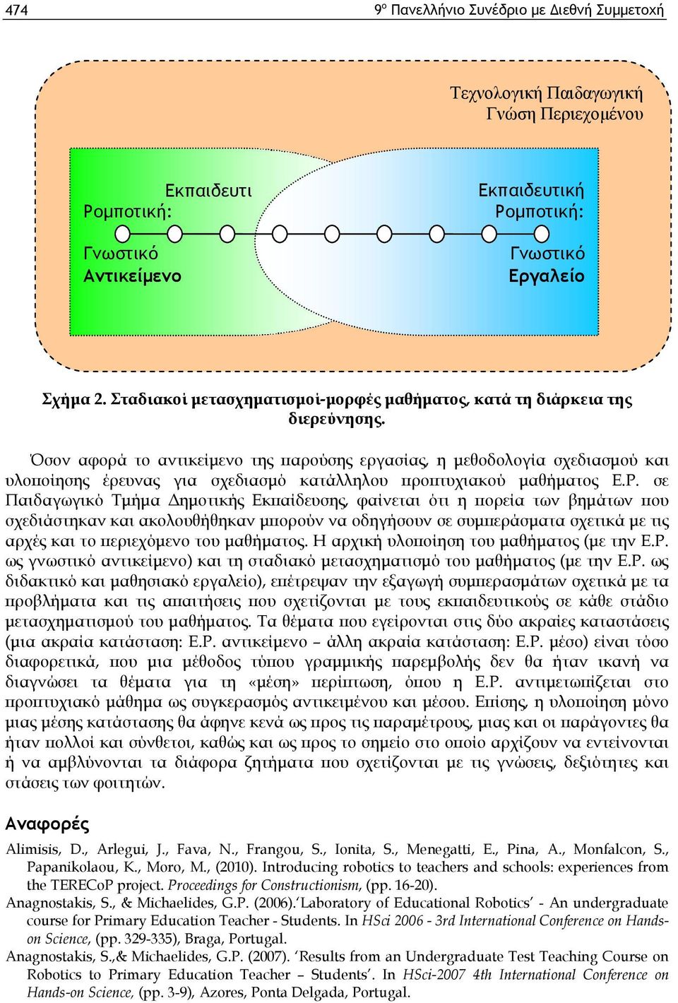 Ό σ ο ν α φ ο ρ ά το α ν τικ είμ εν ο τη ς π α ρ ο ύ σ η ς ερ γ α σ ία ς, η μ εθ ο δ ο λ ο γ ία σ χ εδ ια σ μ ο ύ κ α ι υ λ ο π ο ίη σ η ς έρ ευ ν α ς γ ια σ χ εδ ια σ μ ό κ α τά λ λ η λ ο υ π ρ ο π