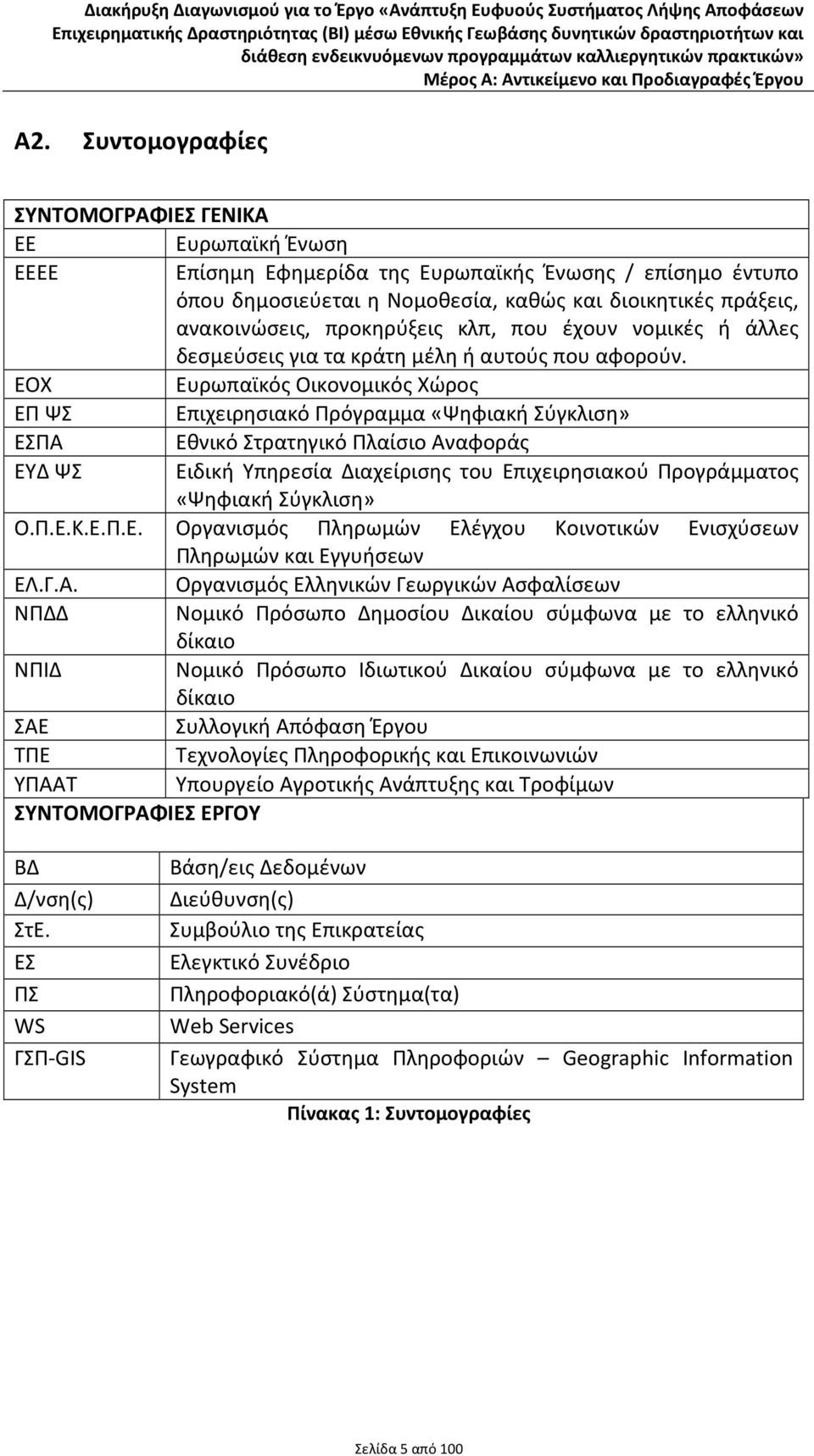 προκηρύξεις κλπ, που έχουν νομικές ή άλλες δεσμεύσεις για τα κράτη μέλη ή αυτούς που αφορούν.
