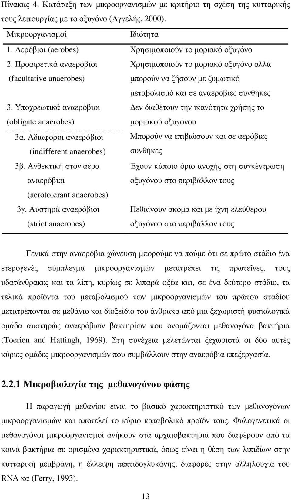 Προαιρετικά αναερόβιοι Χρησιµοποιούν το µοριακό οξυγόνο αλλά (facultative anaerobes) µπορούν να ζήσουν µε ζυµωτικό µεταβολισµό και σε αναερόβιες συνθήκες 3.
