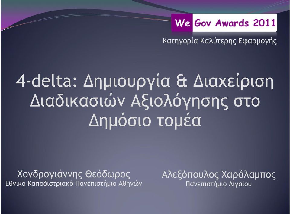 Χονδρογιάννης Θεόδωρος Εθνικό Καποδιστριακό