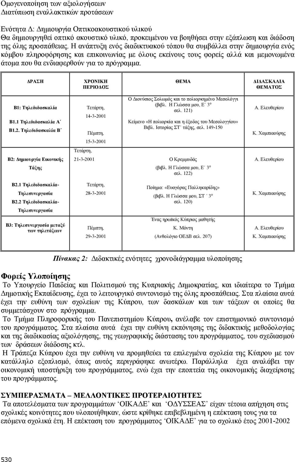 Η ανάπτυξη ενός διαδικτυακού τόπου θα συμβάλλει στην δημιουργία ενός κόμβου πληροφόρησης και επικοινωνίας με όλους εκείνους τους φορείς αλλά και μεμονωμένα άτομα που θα ενδιαφερθούν για το πρόγραμμα.