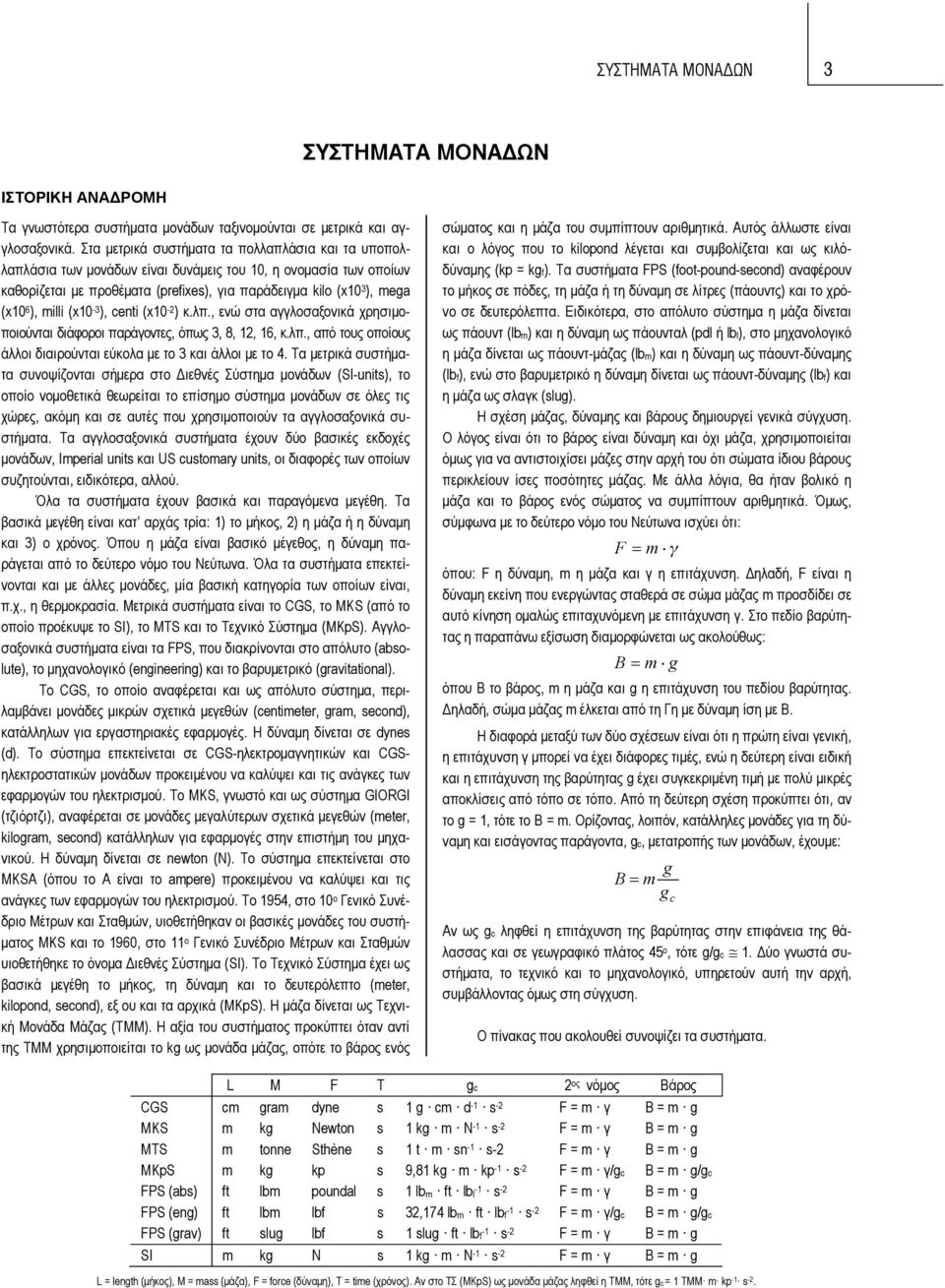 milli (x10-3 ), centi (x10-2 ) κ.λπ., ενώ στα αγγλοσαξονικά χρησιμοποιούνται διάφοροι παράγοντες, όπως 3, 8, 12, 16, κ.λπ., από τους οποίους άλλοι διαιρούνται εύκολα με το 3 και άλλοι με το 4.