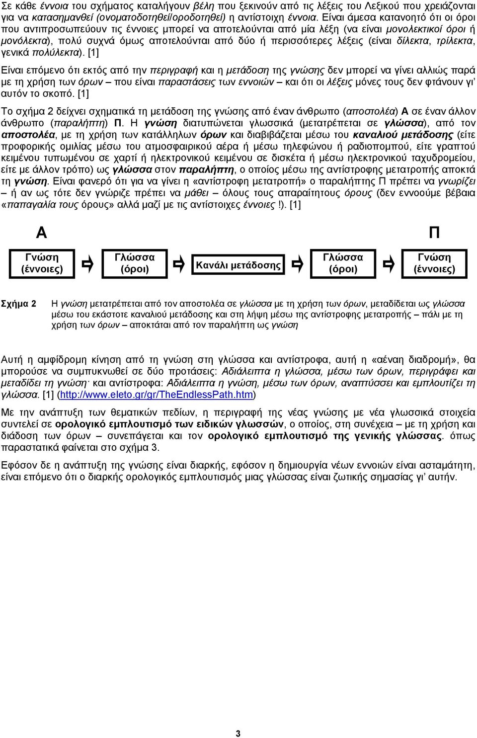 λέξεις (είναι δίλεκτα, τρίλεκτα, γενικά πολύλεκτα).