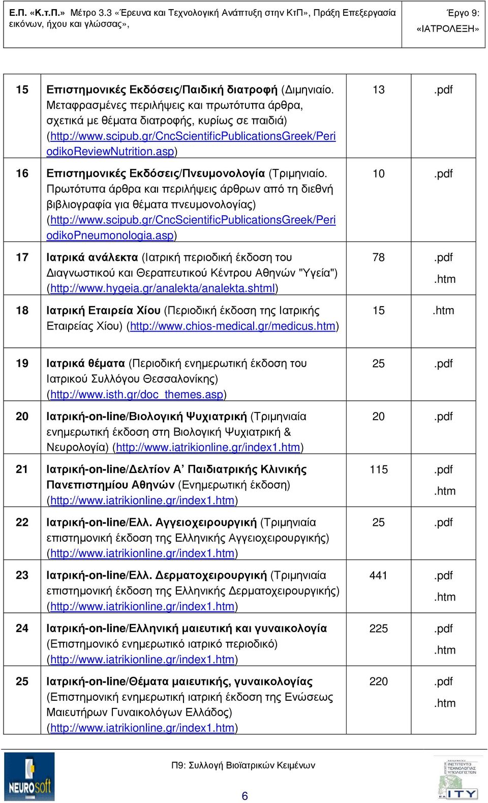 asp) 17 Ιατρικά ανάλεκτα (Ιατρική περιοδική έκδοση του ιαγνωστικού και Θεραπευτικού Κέντρου Αθηνών "Υγεία") (http://www.hygeia.gr/analekta/analekta.