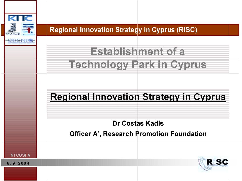 Strategy in Cyprus Dr Costas Kadis