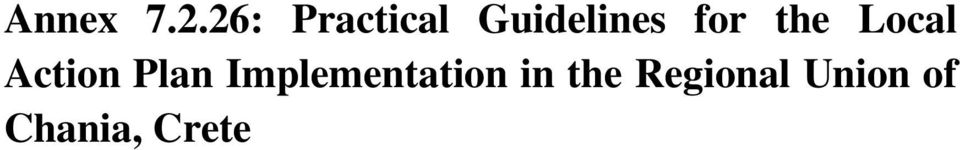 the Local Action Plan