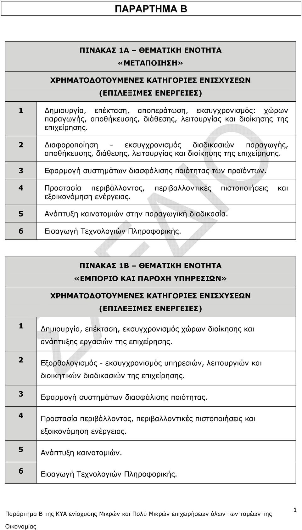 και εξοικονόµηση. Ανάπτυξη καινοτοµιών στην παραγωγική διαδικασία.