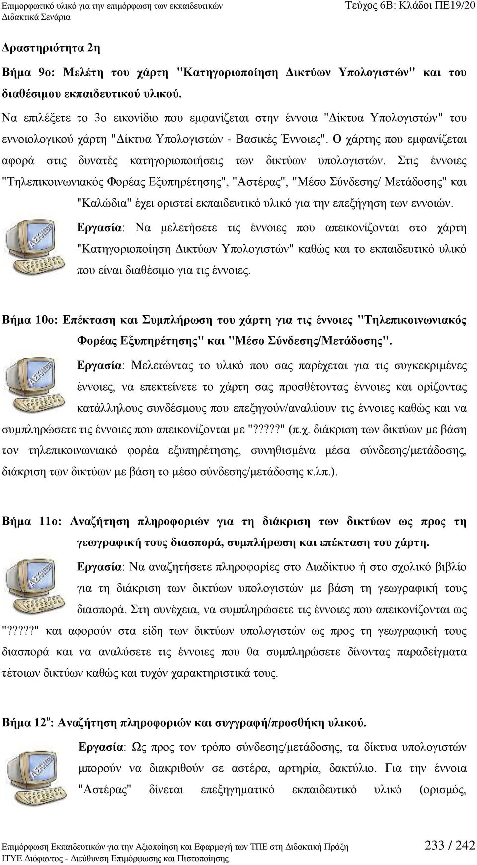 Ο ράξηεο πνπ εκθαλίδεηαη αθνξά ζηηο δπλαηέο θαηεγνξηνπνηήζεηο ησλ δηθηχσλ ππνινγηζηψλ.