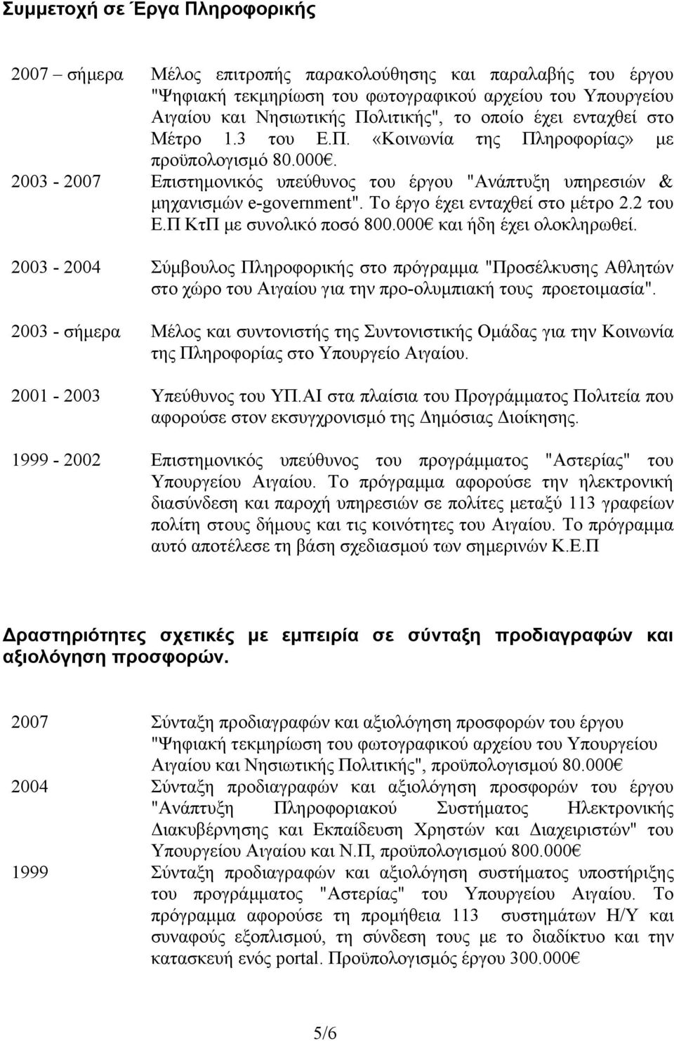 Το έργο έχει ενταχθεί στο μέτρο 2.2 του Ε.Π ΚτΠ με συνολικό ποσό 800.000 και ήδη έχει ολοκληρωθεί.