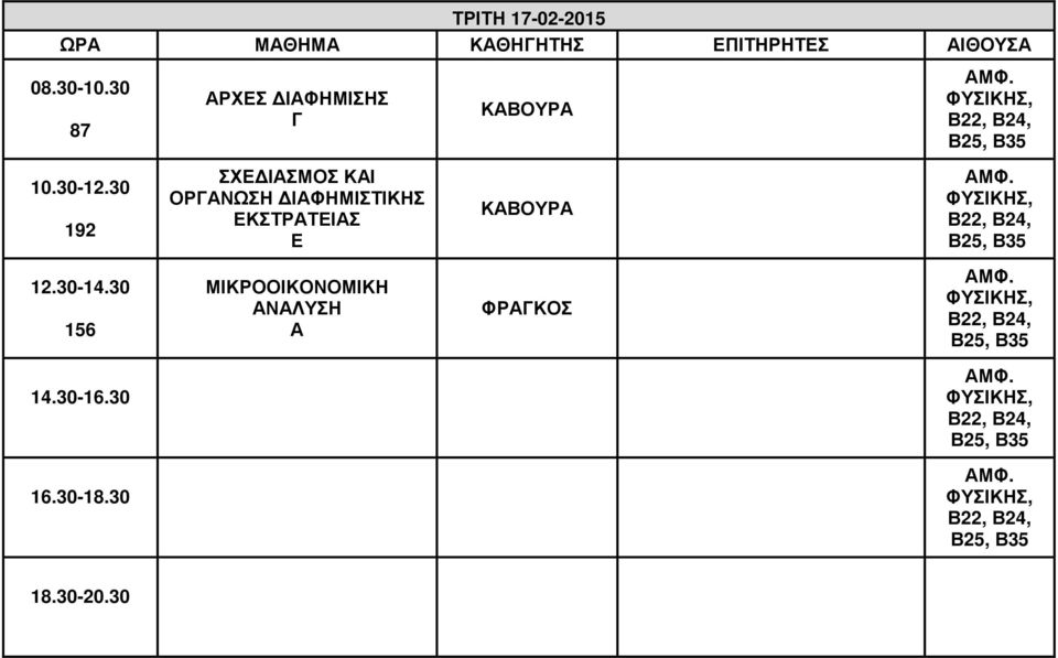 ΟΡΓΑΝΩΣΗ ΙΑΦΗΜΙΣΤΙΚΗΣ ΕΚΣΤΡΑΤΕΙΑΣ Ε