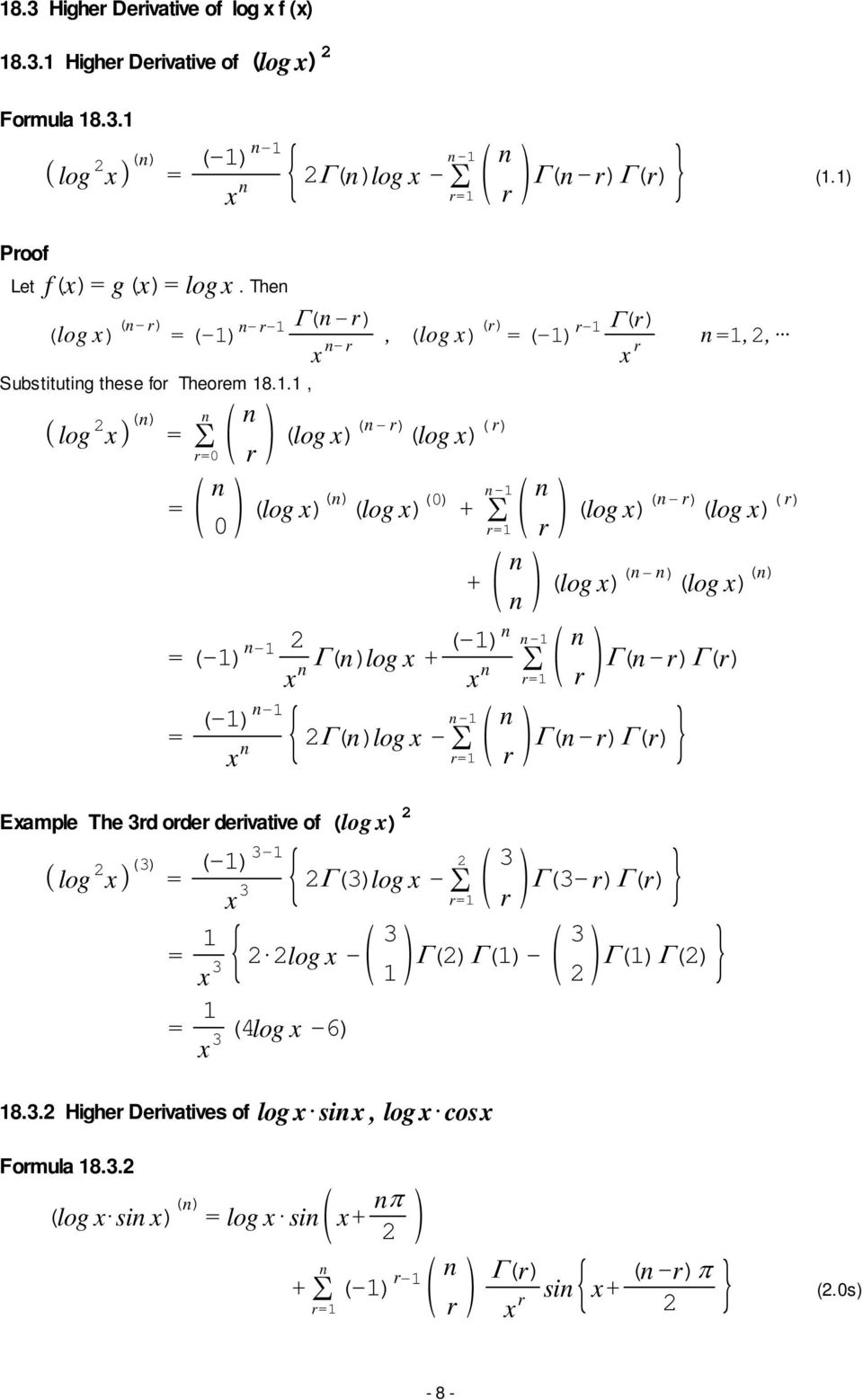 ., log ( log ) ( - r ) ( log ) r r 0 ( log ) ( log ) 0 - + r ( log ) ( - r ) ( log ) r r ( log ) ( - ) ( log ) (-) - log + + (-) - r ( -r) r r - -