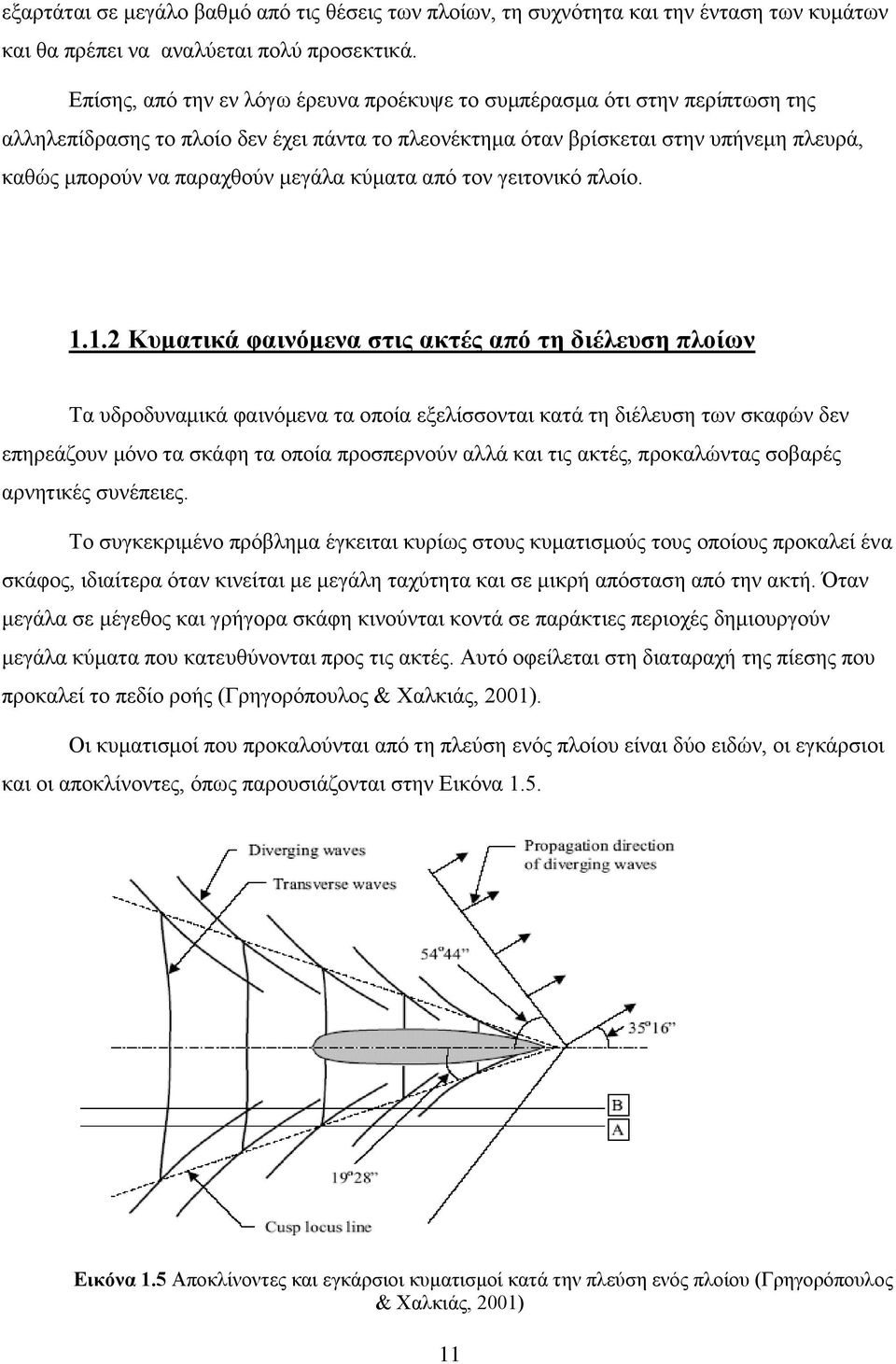 μεγάλα κύματα από τον γειτονικό πλοίο. 1.