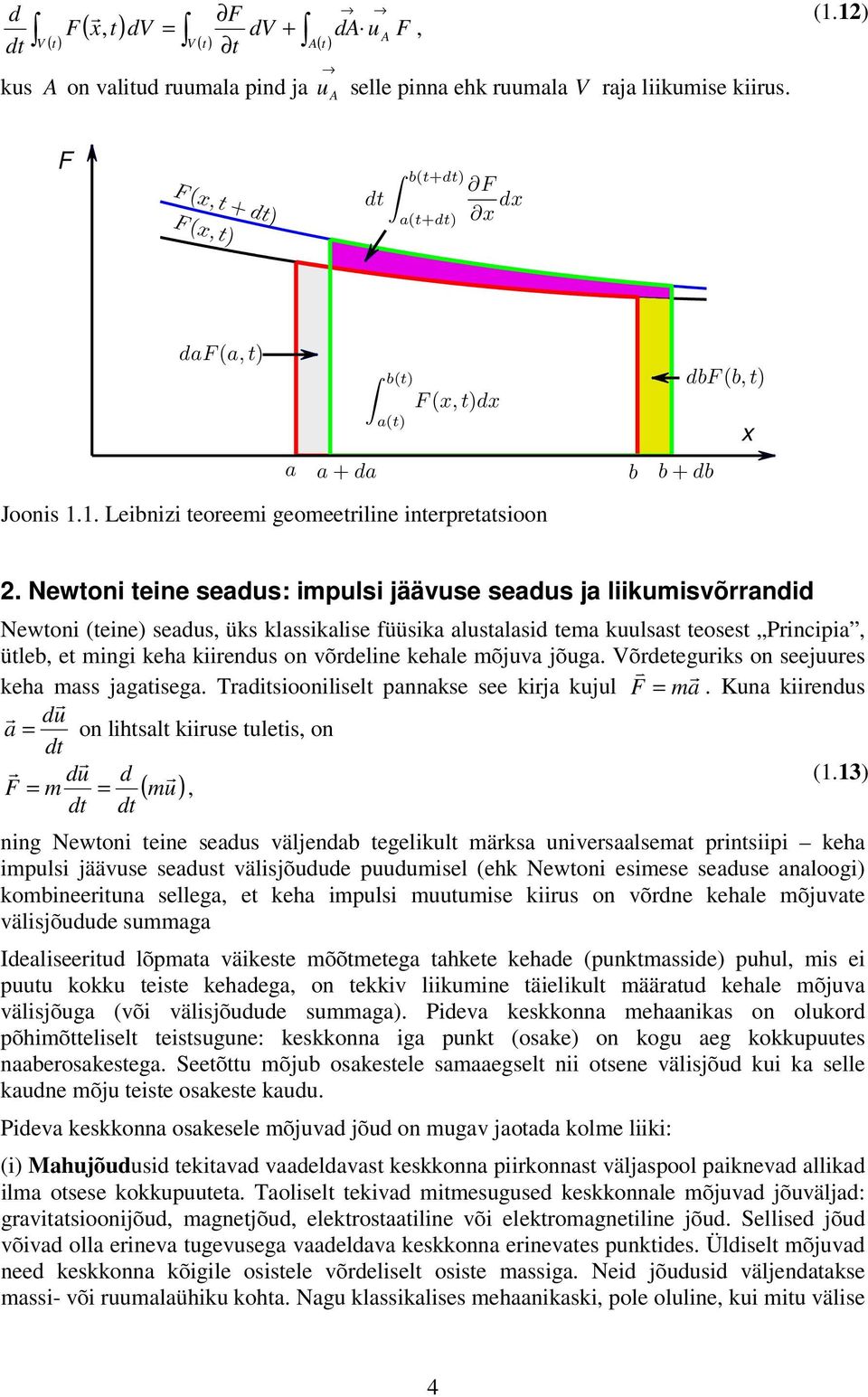 Pincipia, ütleb, et mingi keha kiiendus on võdeline kehale mõjuva jõuga õdeteguiks on seejuues v keha mass jagatisega Taditsiooniliselt pannakse see kija kujul F = ma Kuna kiiendus du a = on lihtsalt