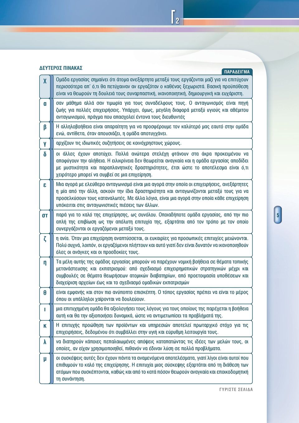 Υπάρχει, όμως, μεάλη ιφορά μετξύ υιούς κι θέμιτου ντωνισμού, πράμ που πσχολεί έντον τους ιευθυντές Η λληλοοήθει είνι πρίτητη ι ν προσφέρουμε τον κλύτερό μς ευτό στην ομά ενώ, ντίθετ, ότν πουσιάζει, η