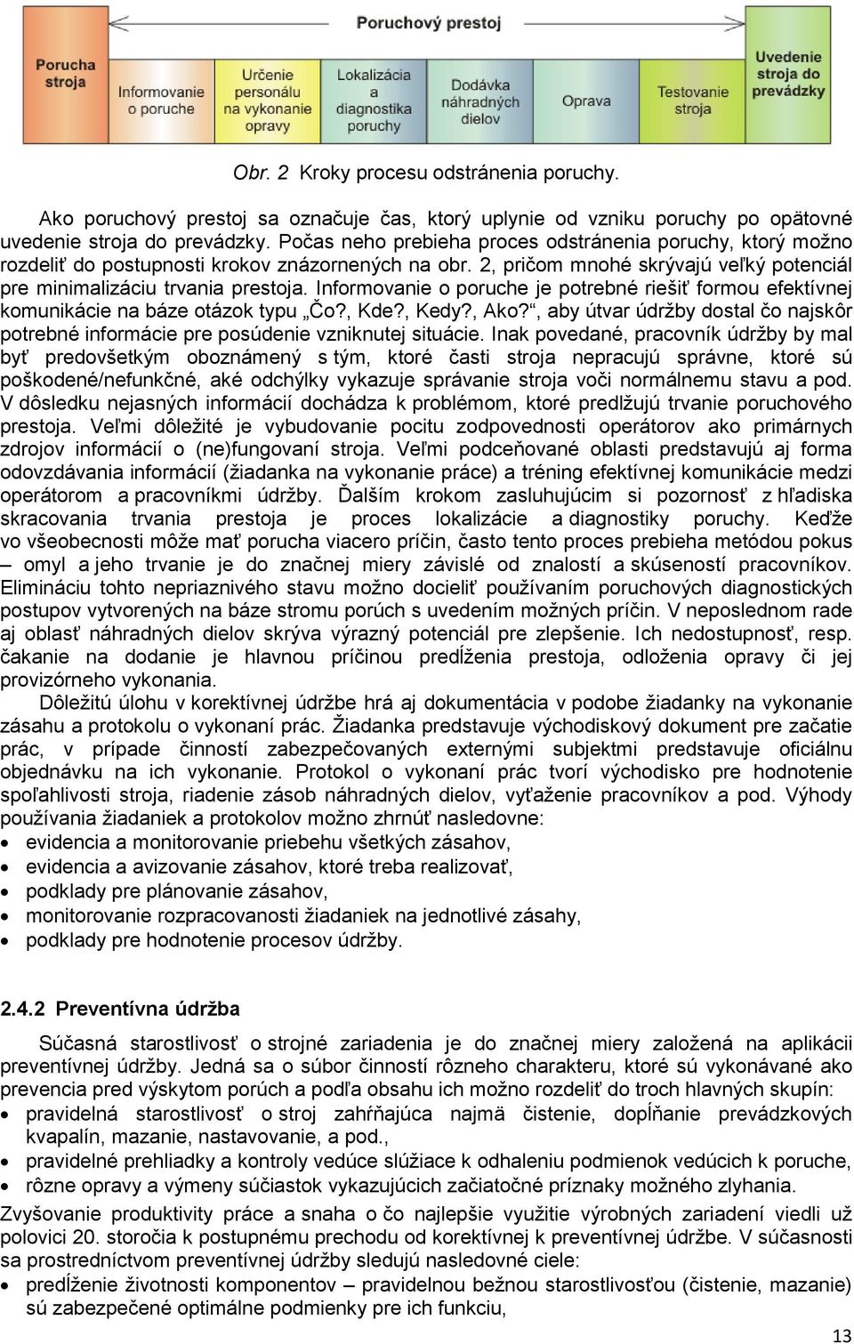 Informovanie o poruche je potrebné riešiť formou efektívnej komunikácie na báze otázok typu Čo?, Kde?, Kedy?, Ako?