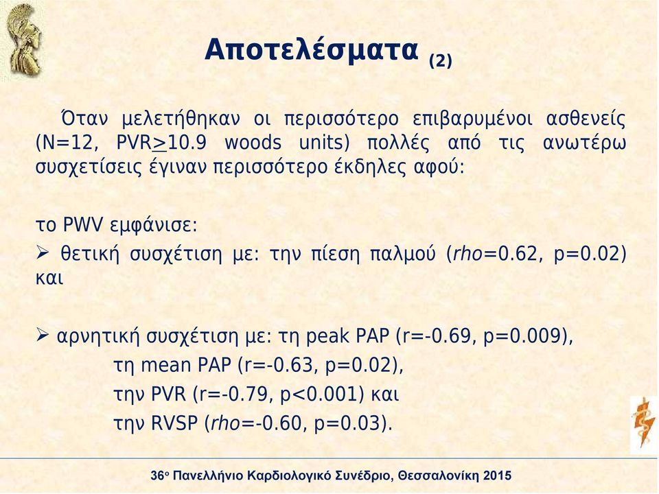 εμφάνισε: θετική συσχέτιση με: την πίεση παλμού ( rho=0.62, p=0.